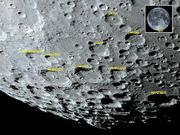 A cratera MORETUS e o limbo lunar sul.