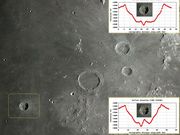Cratera TIMOCHARIS e um impacto bem no centro do alvo.