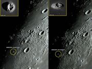 Domo Vulcânico "MAIRAN T" em dois momentos.