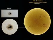 A Região Ativa de Manchas Solares AR 3363 em 09/07/2023.