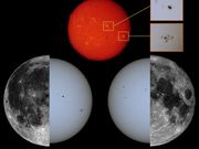 Lua e Sol em 01 de agosto de 2023.