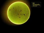 SOL (cromosfera - filtro H-Alpha) na tarde de 02 de abril de 2025.