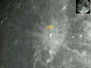 O impacto da sonda lunar robótica soviética LUNA 7 (ano: 1965).